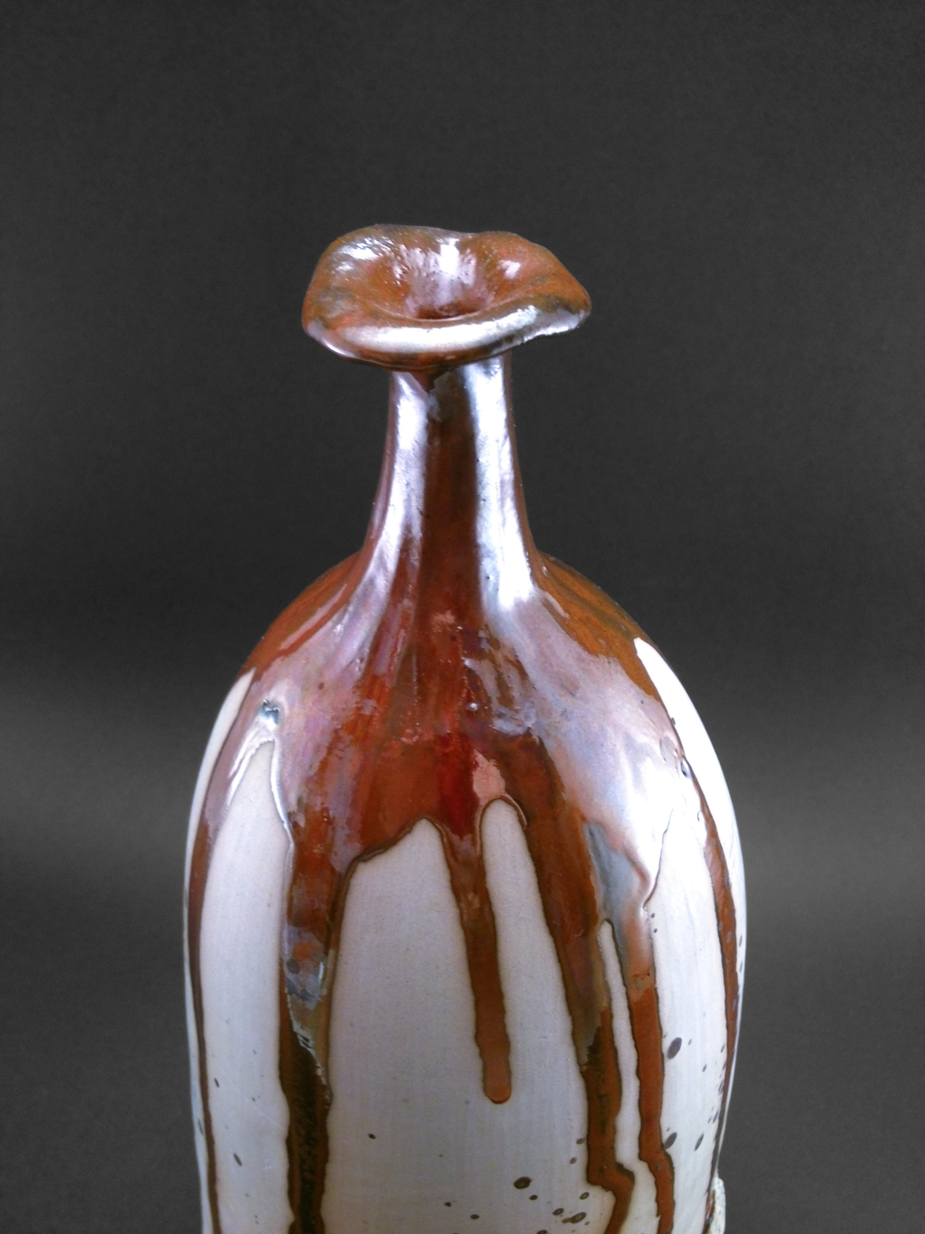 Karamell láva váza - Károlyi Ildikó