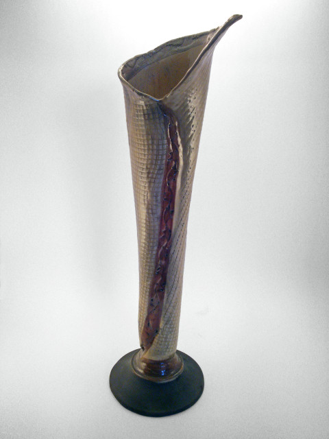 Ezüstleveles váza - Károlyi Ildikó