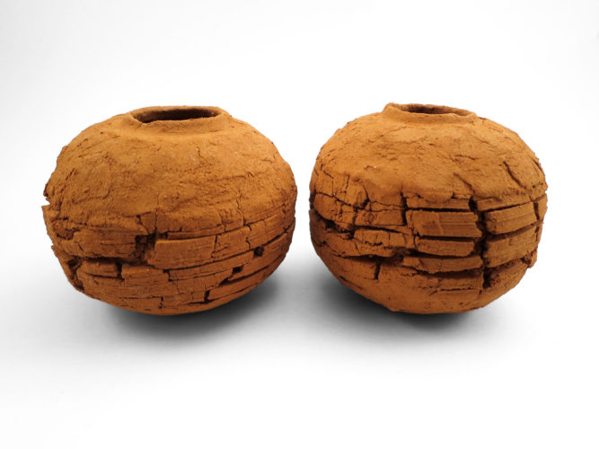 Scorched Earth: Whispering Globes from the Wild Clay Series - Ildikó Károlyi