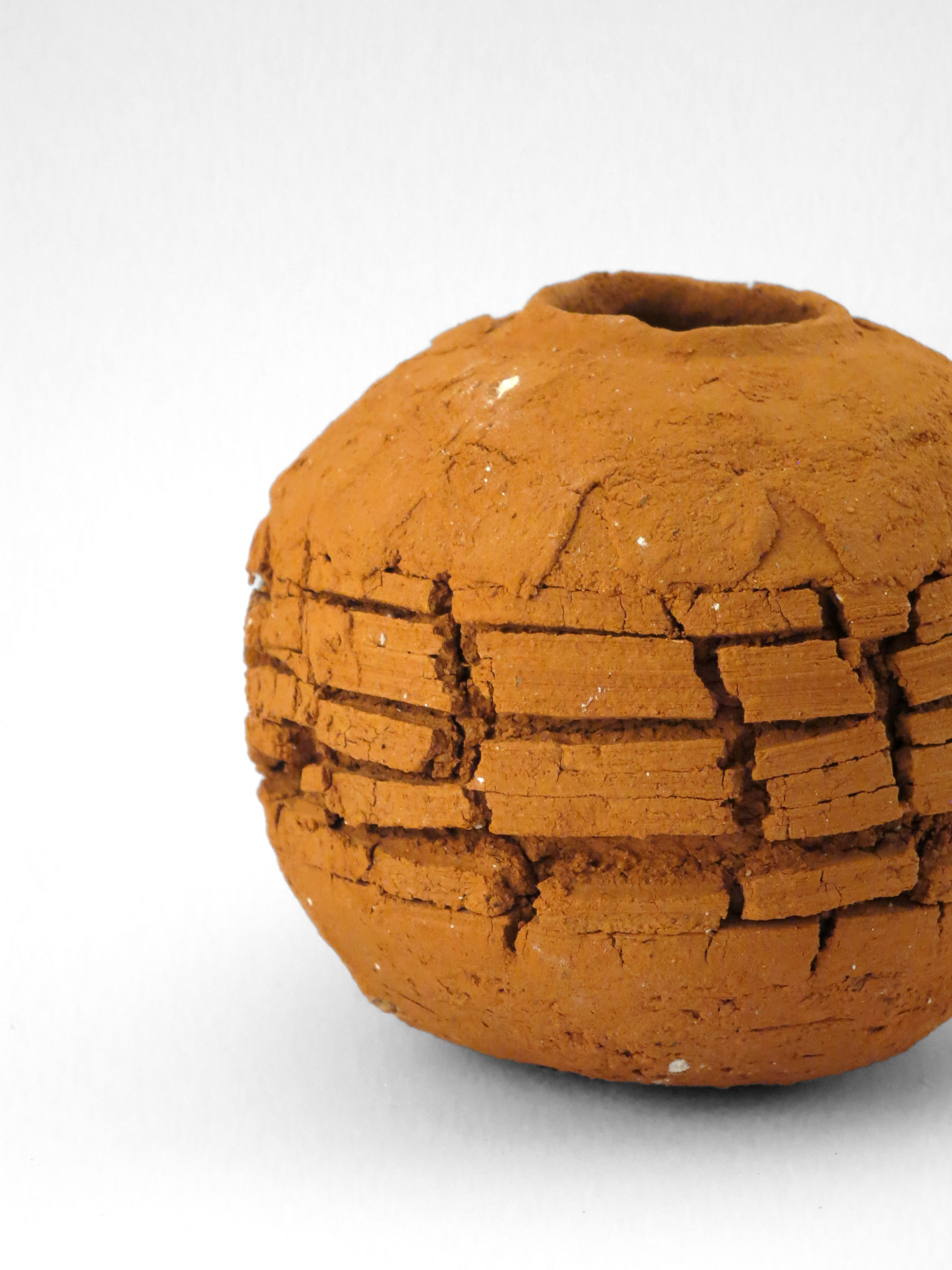 Scorched Earth: Whispering Globe from the Wild Clay Series (detail) - Ildikó Károlyi