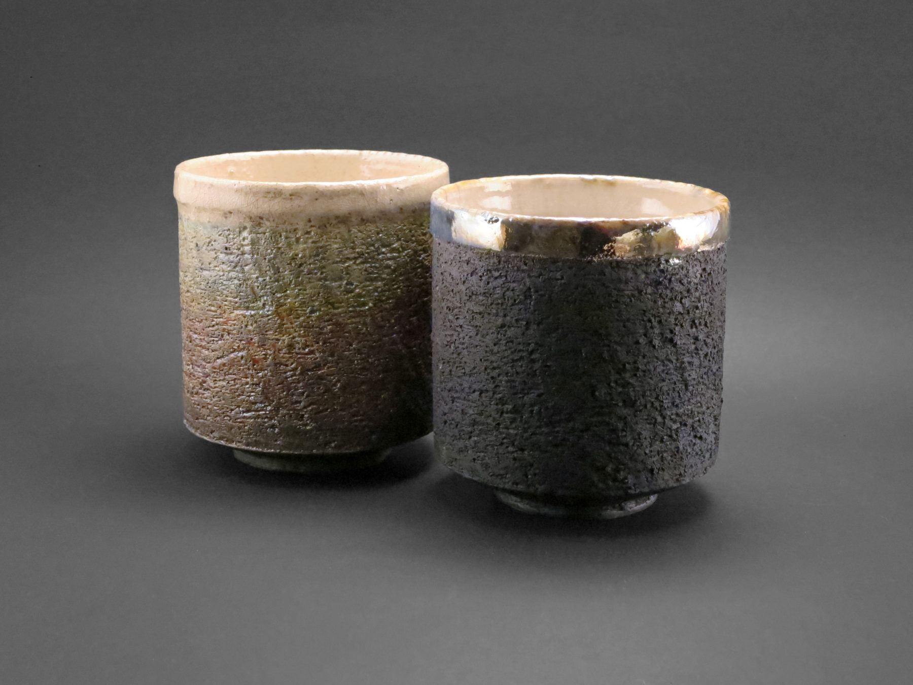 Moss and Carbon Cappuccino Cups - Ildikó Károlyi