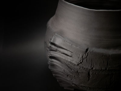 The Longest Night of the Year: Stoneware Vase close up - Ildikó Károlyi