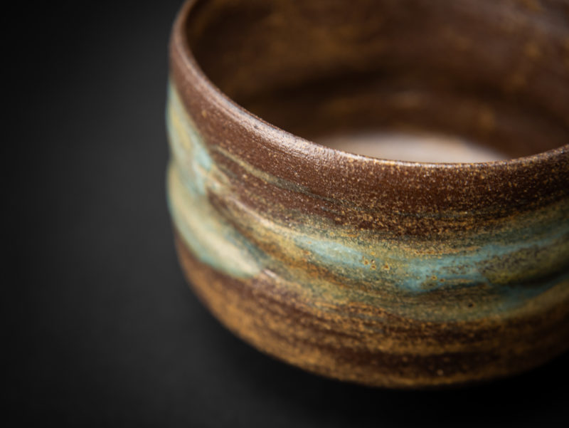 Wild-clay Glazed Chawan detail: Ildikó Károlyi