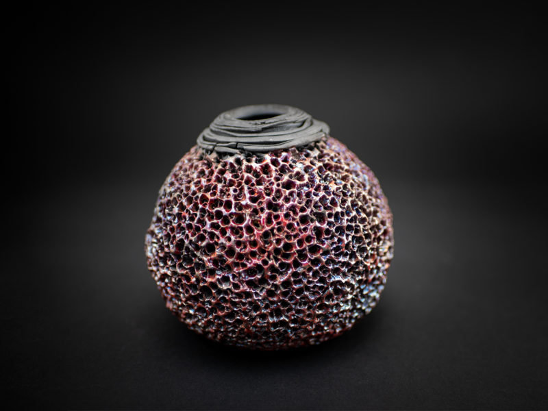 Velvet Sponge: Whispering Globe by Ildikó Károlyi ceramics