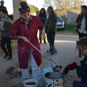 Raku+Air: Oxygen levels determine patterns on the surfaces